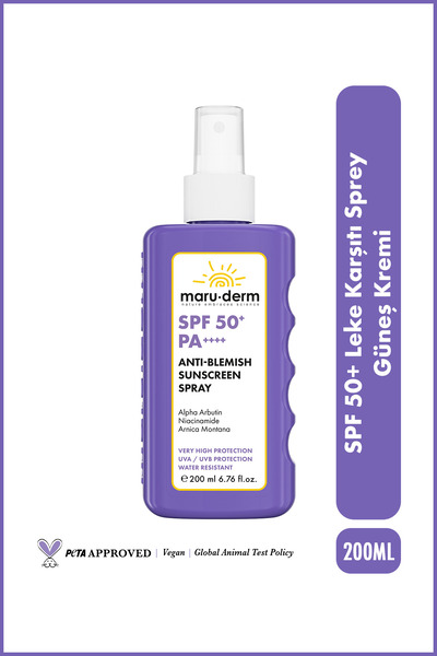 Maru.Derm Leke Karşıtı Sprey Güneş Kremi SPF 50+ PA++++ 200 ML