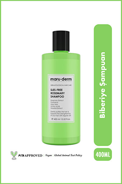 Maru.Derm SLES-Free Biberiye Şampuan 400 ML | Sülfatsız,Tuzsuz,Vegan Şampuan