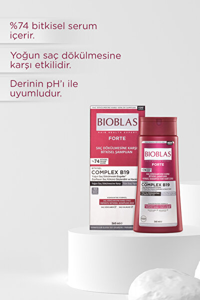 Bioblas Forte Şampuan 360 ml - Yoğun Dökülme Şampuanı