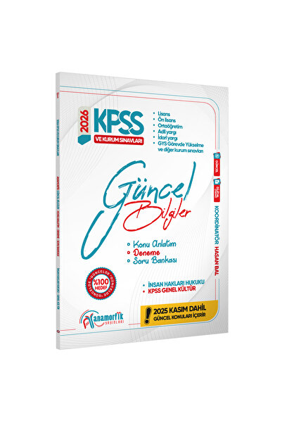 İnformal Yayınları 2026 KPSS Genel Kültür/Kurum Sınavları Güncel Bilgiler Kon...