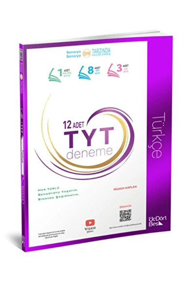 Üç Dört Beş Yayıncılık 3 4 5 Üçdörtbeş 345 - Tyt Türkçe 12 Li Deneme - Güncel...