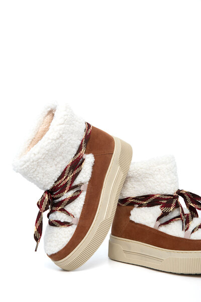 SOHO Tan Suede Γυναικείες Μπότες - 20013 Model Bootie