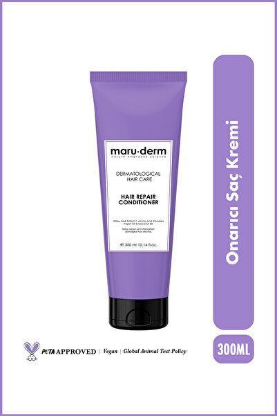 Maru.Derm Saç Kremi | Saç Onarıcı Saç Kremi 300 ml | Yıpranmış Zayıf Saçlar |...