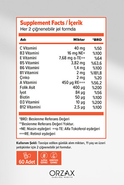 Ocean Gummies Multivitamin Adult 60 Chewable Gel Forms