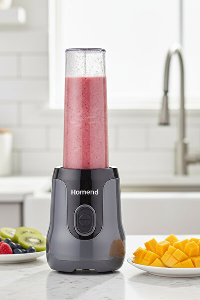 HOMEND Mixfresh 7026H Kişisel Smoothie Blender Antrasit Siyah