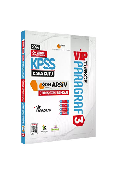 İnformal Yayınları 2026 KPSS Önlisans/Ortaöğretim Türkçenin Kara Kutusu PARAG...