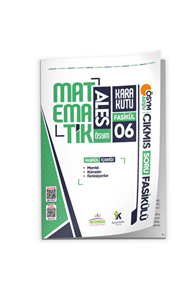Karakutu Yayınları 2026 ALES Matematik Kara Kutu 6.Fasikül ÖSYM Çıkmış Soru M...