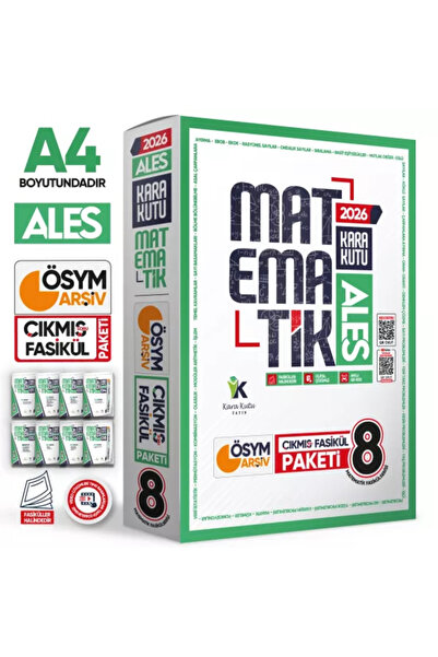 Karakutu Yayınları 2026 ALES MATEMATİK Kara Kutu 8li Fasikül SETİ ÖSYM Çıkmış...