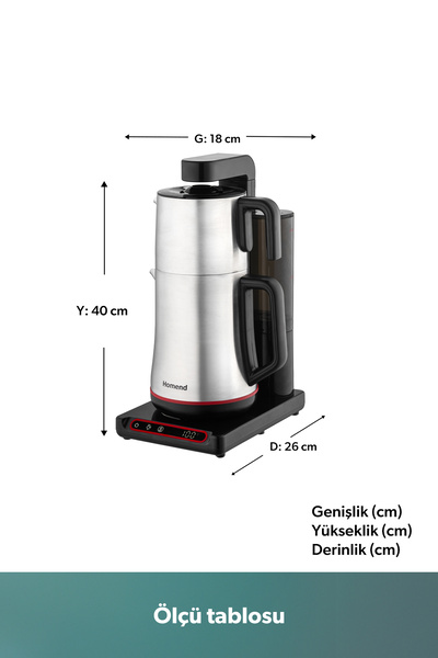 HOMEND Teabot 1786H Automatic Tea Maker Black