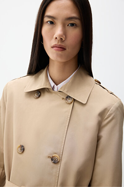 LEFTIES Dámský oversize trenčkot s páskem