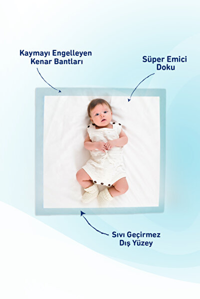 giggles Bebek Bakım Örtüsü 60x60 Alt Açma Bezi 50 adet