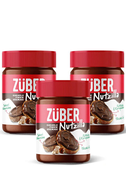 Züber Nutzilla Fındık Kreması Kakaolu 315 g x 3 Adet