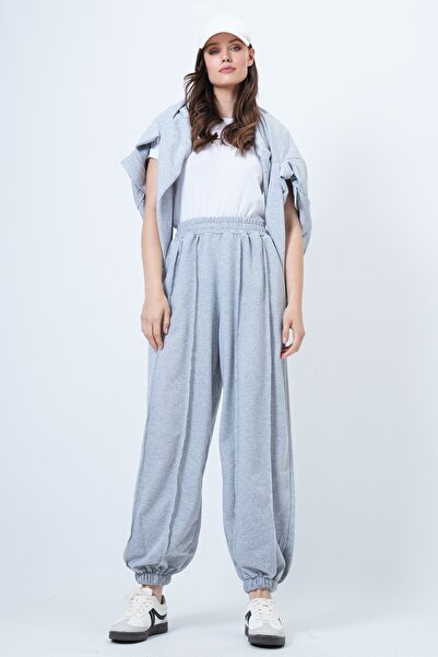 Trend Alaçatı Stili Women's Grimelange Stitching Detailed Elasticated Leg Jogger Pants Alc-X14664