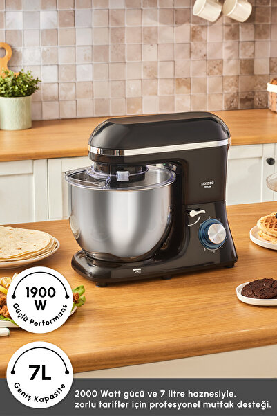 Karaca Μίξερ Chefcrafter Stand Kitchen Chef 1900W Μαύρο