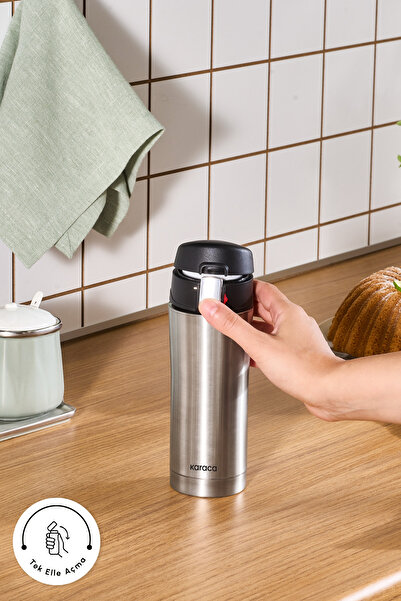 Karaca Pluton Steel Leakproof Thermos 350 ml Inox