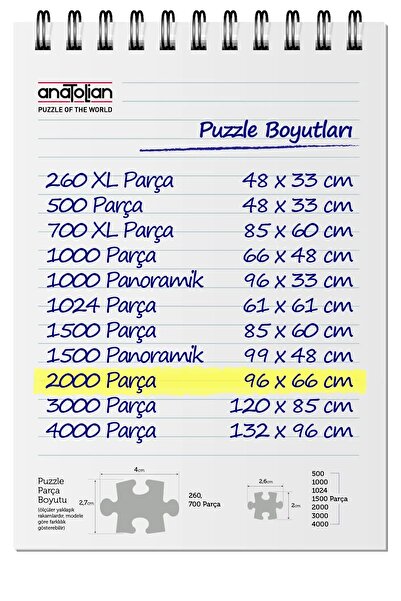 Anatolian Puzzle 2000 Parça Yapboz Puzzle - Uçmanın Ruhu 3903