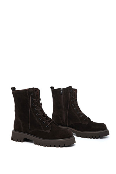 SOHO Brown Suede Genuine Leather Women's Boots & Booties 20021