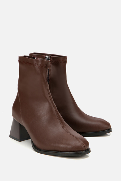 Yaya by Hotiç Kadın Kahverengi Strecth Kalın Topuklu Bot