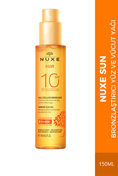 Nuxe Bronzlaştırıcı Yüz ve Vücut Yağı (SPF 10) 150 ml