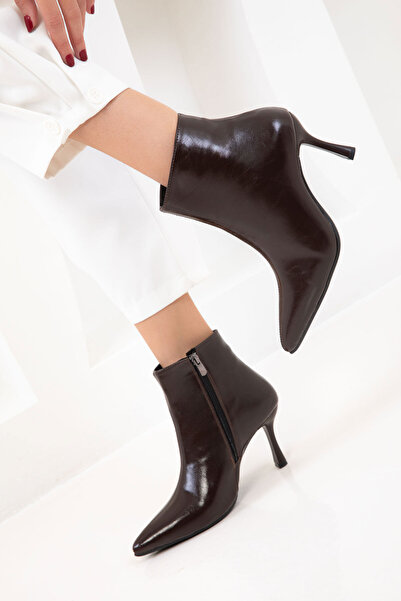 SOHO Brown Matte Women's Boots & Booties 21027