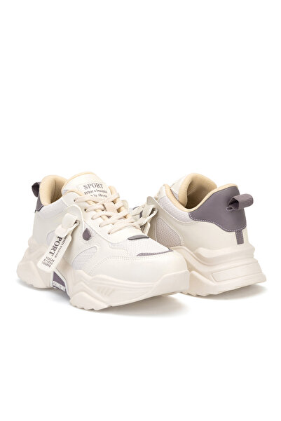 DARK SEER DS.PMD239K2051 Beige-Lila Damen-Sneaker, Freizeit-Sportschuhe
