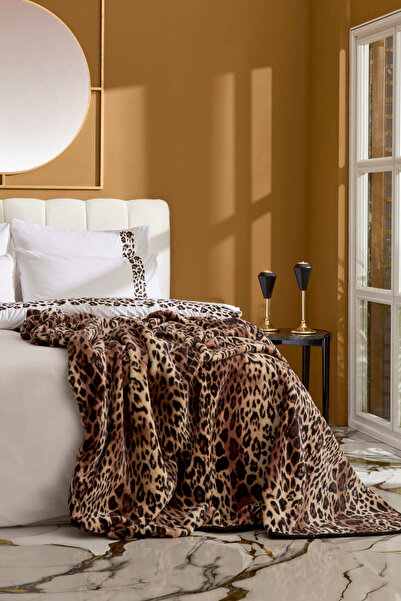 Karaca Home Савана Двойно испанско одеяло Кафяво