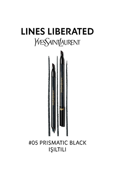 Yves Saint Laurent Lines Liberated Suya Dayanıklı Göz Kalemi 05 Prismatic Bla...