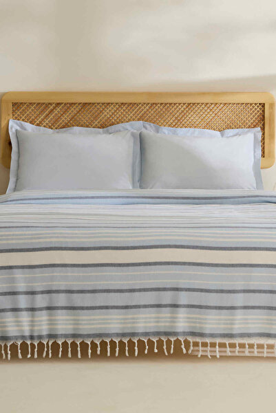 Karaca Home Set de pătură dublă Lynora, albastru