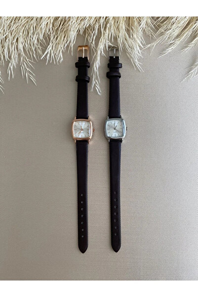 QUARTZ Retro Minimal Vintage Leather Cord Women's Wristwatch