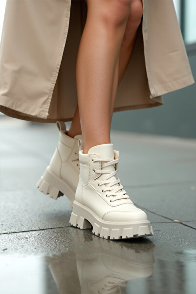 DARK SEER DS Lucy Bej Kadın Günlük Bot Ayakkabı