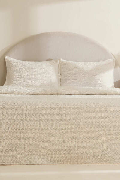 Karaca Home Linda Çift Kişilik Yatak Örtüsü Bej