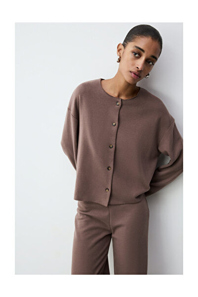 LEFTIES Woman's Triset Buttoned Jacket Cut Stitch