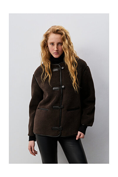 LEFTIES Dámská oboustranná bunda s froté pásky