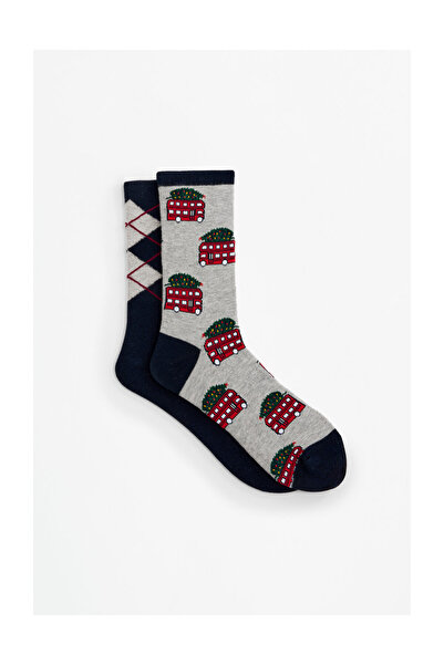 LEFTIES Woman Woman | Pack of 2 Contrasting Christmas Socks