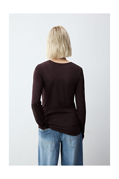 LEFTIES Dámske tričko s dlhým rukávom a okrúhlym výstrihom