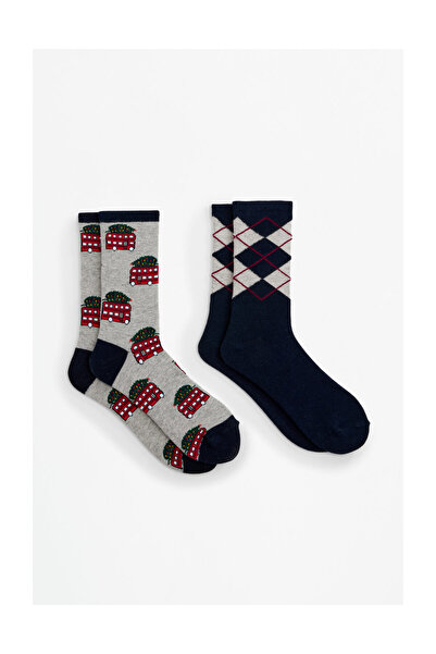 LEFTIES Woman Woman | Pack of 2 Contrasting Christmas Socks