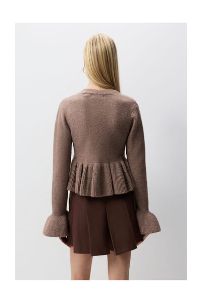 LEFTIES Dámská bunda s volánovou vsadkou, zimní kvalita