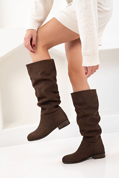 SOHO Brown Suede Women's Boots 21184