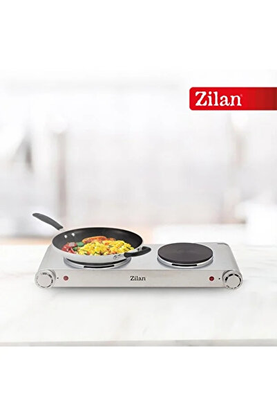 Zilan Ηλεκτρική εστία από ανοξείδωτο ατσάλι ZLN-0542, 58x33 cm, 2 καυστήρες, 2250W