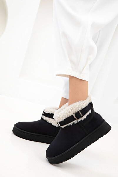 SOHO Black Suede Women's Boots & Booties 21187