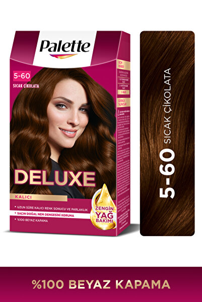 Palette Deluxe 5-60 Sıcak Çikolata Zengin Yağ Bakımı Kit Saç Boyası Bakım Maskesi