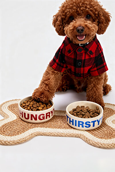 TRENDYOLMİLLA HOME Pet Straw Bone Shaped Food Water Bowl Mat/Pad Tphaw26Kk00001