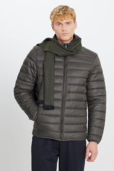 AC&Co / Altınyıldız Classics Windproof Warm Ultra-Light Standard Fit Khaki Puffer Men's Jacket