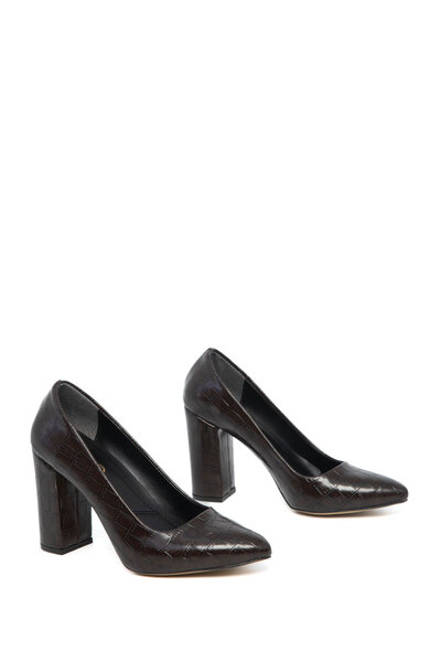 SOHO Brown Krako Women's Classic Heeled Shoes 15313