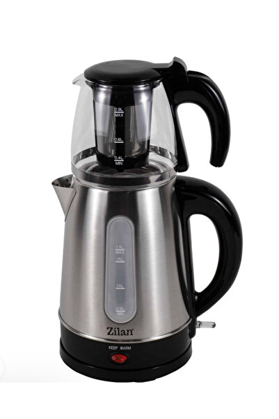 Zilan Elektromos vízforraló + vízforraló szett FLORIA ZLN-3581, Rozsdamentes acél/Fekete Teljesítmény 2200W,