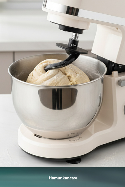 HOMEND Profashion 3063H 1500 W 5 lt Mutfak Şefi Krem-Silver