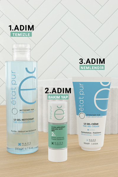 Etat Pur Pure Active Salisilik Asit Karma Yağlı Cilt Sivilce Siyah Nokta Karşıtı Konsantre Bakım Serumu 15ML