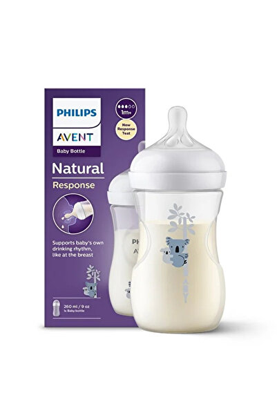Philips Avent Бебешко шише Response SCY903/67, 260 мл, дебит 3, за деца от 1 ...