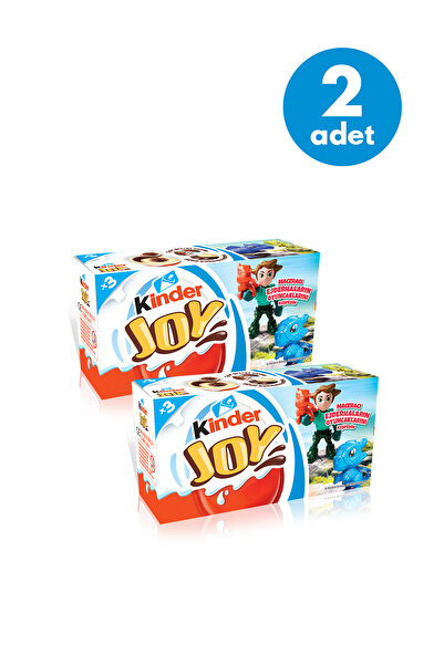 Kinder Joy Yumurta Çikolata Erkekler 20 Gr 3'lü - 2 Adet