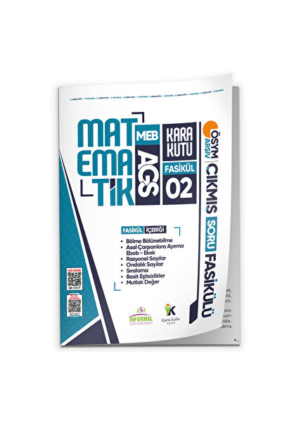 Karakutu Yayınları 2026 MEB AGS Matematik Kara Kutu 2.Fasikül ÖSYM Çıkmış Sor...